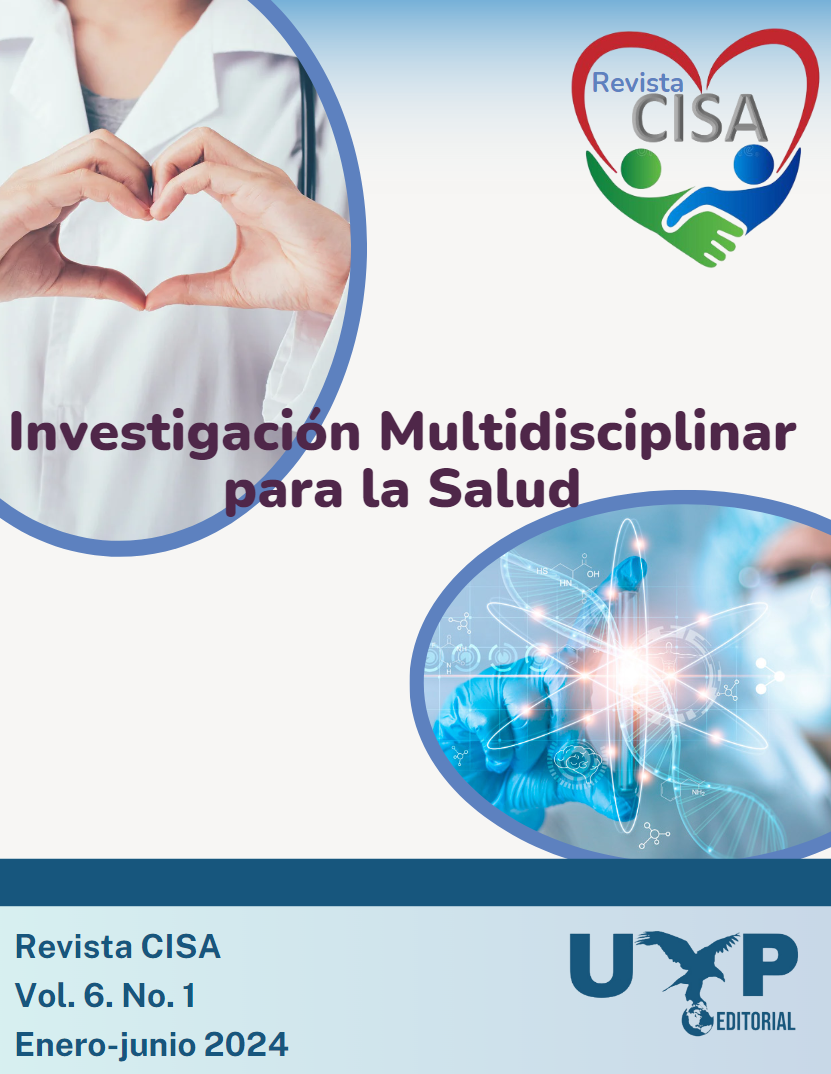 					Ver Vol. 6 Núm. 1 (2024): Investigación Multidisciplinar para la Salud (en proceso)
				